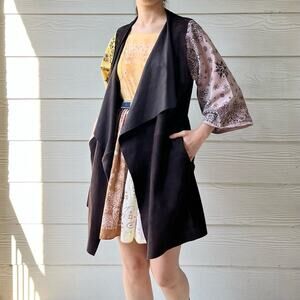 100% Goat Suede | Eileen Fisher Suede Sleeveless Jacket/Coat.--BA10